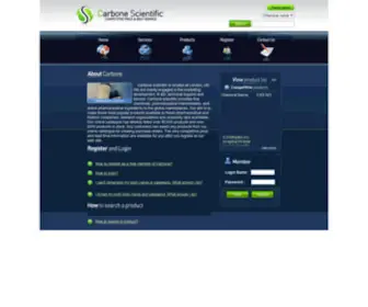 Carbonesci.com(Carbone Scientific CO) Screenshot