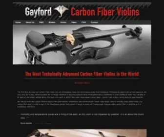 Carbonfiberviolin.com(The world's most technically advanced Carbon Fiber Violins) Screenshot
