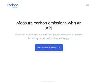 Carboninterface.com(Carbon Interface) Screenshot