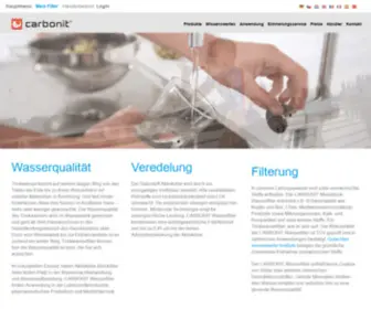 Carbonit.de(Trinkwasserfilter zur Wasseraufbereitung) Screenshot