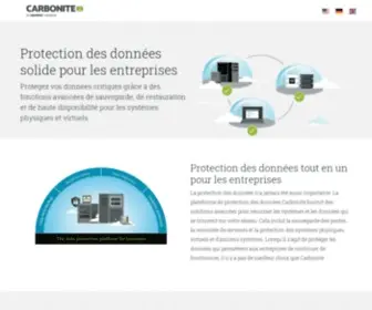 Carbonite.fr(Carbonite Online Backup Software) Screenshot