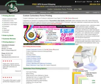 Carbonlessondemand.com(Carbonless Forms Printing Service) Screenshot