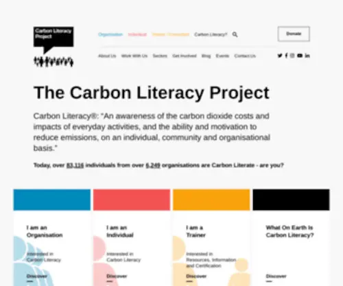 Carbonliteracy.com(The Carbon Literacy Project) Screenshot