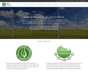 Carbonprotocol.org(The Carbon Protocol of South Africa) Screenshot