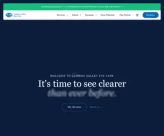 Carbonvalleyeyecare.com(Carbon Valley Eye Care) Screenshot