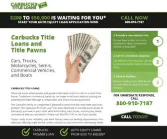 Carbucks.loan(Online Car Title Loan for Quick Cash Auto Loans) Screenshot