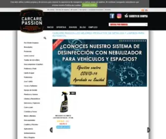 Carcarepassion.com(CARCAREPASSION productos para limpiar pulir y encerar coches) Screenshot