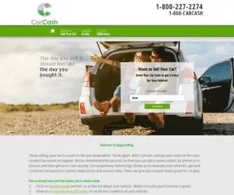 Carcash.com(Think selling your car) Screenshot