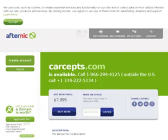 Carcepts.com(Forsale Lander) Screenshot