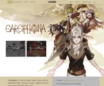 Carciphona.com(A fantasy webcomic) Screenshot