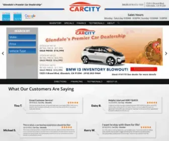 Carcityglendale.com(Car City) Screenshot