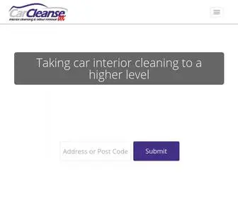 Carcleanseuk.com(Eco-safe car interior cleaning removing spillages and odours) Screenshot