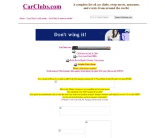 Carclubs.com(Car Clubs) Screenshot