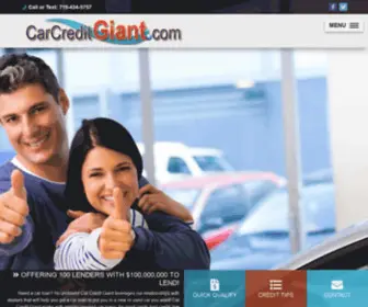 Carcreditgiant.com(Colorado Springs Car Loan) Screenshot