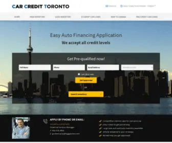 Carcredittoronto.ca(Easy Auto Financing) Screenshot