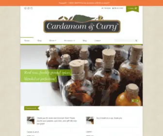Cardamomandcurry.com(Enjoy our handcrafted gourmet artisanal small batch teas) Screenshot