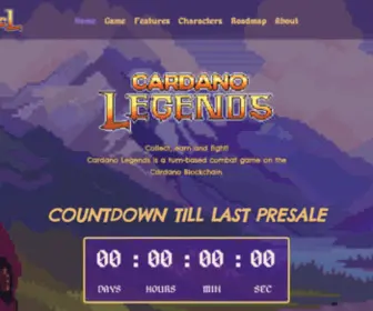 Cardanolegend.com(Cardano Legends) Screenshot