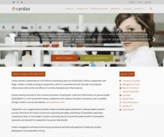 Cardaxpharma.com(Cardax, Inc) Screenshot