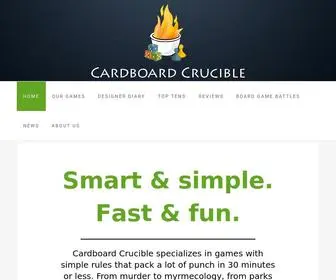 Cardboardcrucible.com(Salt and Lightspeed) Screenshot