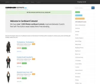 Cardboardcutouts.com(Funny Cardboard Standups) Screenshot