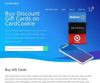 Cardcookie.com(Buy Discount Gift Cards) Screenshot