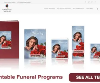 Carddesigner.ca(Funeral Program Templates) Screenshot