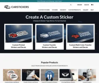 Cardecalsandstickers.com(High quality custom stickers & decals) Screenshot