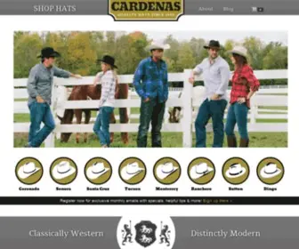 Cardenashats.com(Cardenas Hats) Screenshot