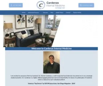 Cardenasinternalmedicine.com(Concierge medicine at Cardenas Internal Medicine) Screenshot