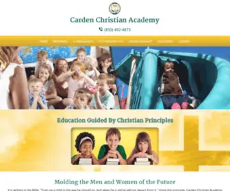 Cardenchristianacademy.com(Premier Private Christian School Serving K thru 12) Screenshot