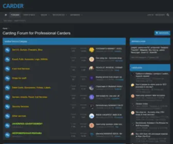 Carder.uk(Carding Forum for Professional Carders) Screenshot