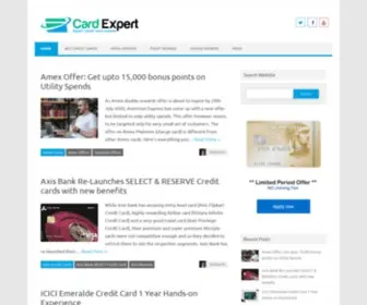 Cardexpert.in(#1 Source for Best Credit Card Reviews & Tips in India) Screenshot
