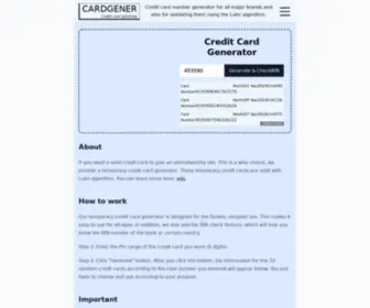Cardgener.com(Cardgener) Screenshot