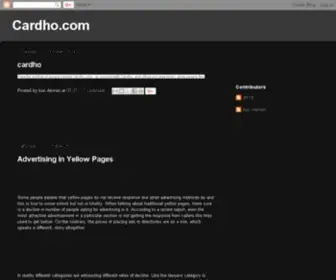 Cardho.com(Pligg is an open source content management system) Screenshot