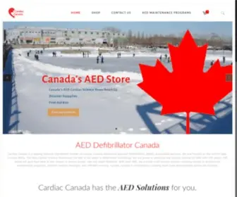 Cardiaccanada.ca(Defibrillator For Sale) Screenshot