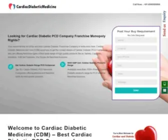 CardiaCDiabeticmedicine.com(Top Cardiac Diabetic PCD Company) Screenshot