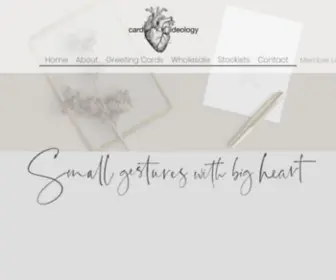 Cardideology.com(CARDIDEOLOGY LETTERPRESS GREETING CARDS) Screenshot