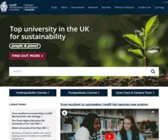 Cardiffmet.ac.uk(Cardiff Metropolitan University) Screenshot