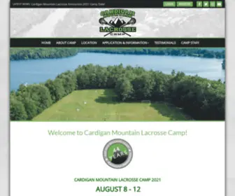 Cardiganlacrosse.com(Cardigan Mountain Lacrosse Camp) Screenshot