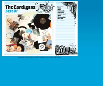 Cardigans.com(The Cardigans official website) Screenshot