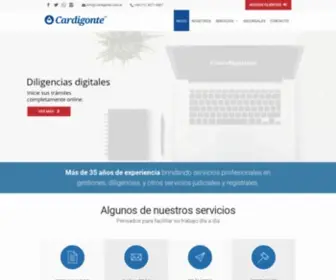 Cardigonte.com.ar(Gestiones, diligencias, y otros servicios judiciales) Screenshot