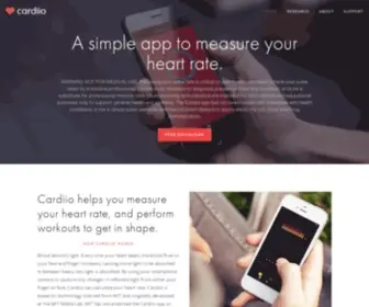 Cardiio.com(Touchless Heart Rate Monitor for Cardio Health and Fitness) Screenshot