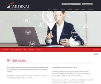 Cardinal-IP.com(Cardinal Intellectual Property) Screenshot