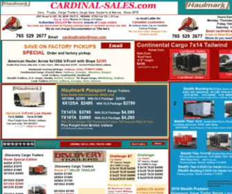 Cardinal-Sales.com(Cardinal SalesCargo Trailers) Screenshot