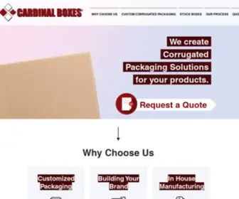 Cardinalboxes.com(Cardinal Corrugated Packaging Boxes) Screenshot