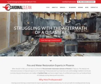 Cardinalclean.net(Damage done by fire & water) Screenshot