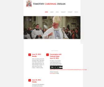 Cardinaldolan.com(His Eminence Timothy Cardinal Dolan) Screenshot