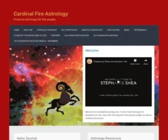 Cardinalfireastrology.com(Practical astrology for the people) Screenshot