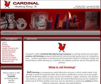 Cardinalmfg.com(Cardinal Manufacturing) Screenshot