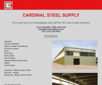 Cardinalsteel.com(Cardinal Steel Supply) Screenshot